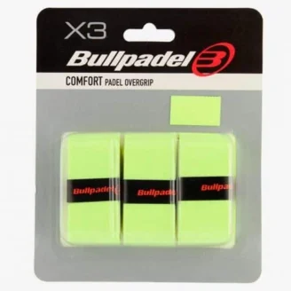 Pack of 3 Bullpadel Comfort Plain Yellow Overgrips