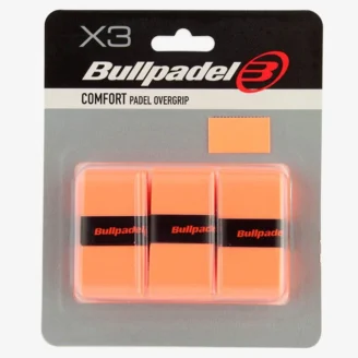 Pack of 3 Bullpadel Comfort Plain Orange Overgrips