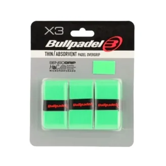 Bullpadel vékony markolat – 3 db, perforált, zöld