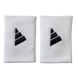 Blister pack of 2 white Adidas wristbands
