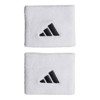 Blisterpackung mit 2 kleinen weißen Adidas-Armbändern