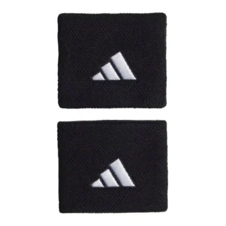 Blister pack of 2 small black Adidas wristbands