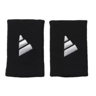 Blister pack of 2 black Adidas wristbands