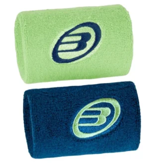 Blister pack of 2 Bullpadel BG Small Wristbands, Green/Dark Blue