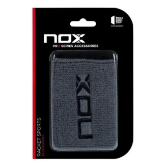 Blister pack of 2 NOX wristbands, grey-black