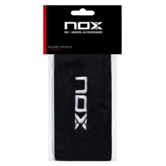 Blister pack of 2 NOX Long Wristbands, Black-White