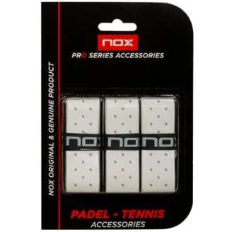 Blister Overgrips NOX White Perforated – 3 units