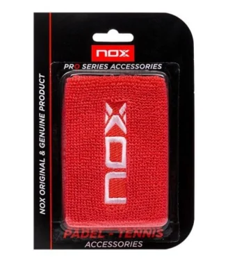 Blister pack of 2 NOX red-white wristbands