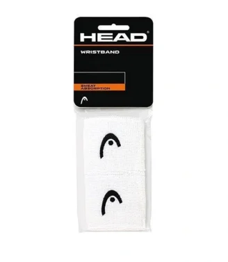 Blister pack of 2 Head 2.5″ White wristbands
