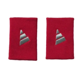 Blister pack of 2 red Adidas wristbands