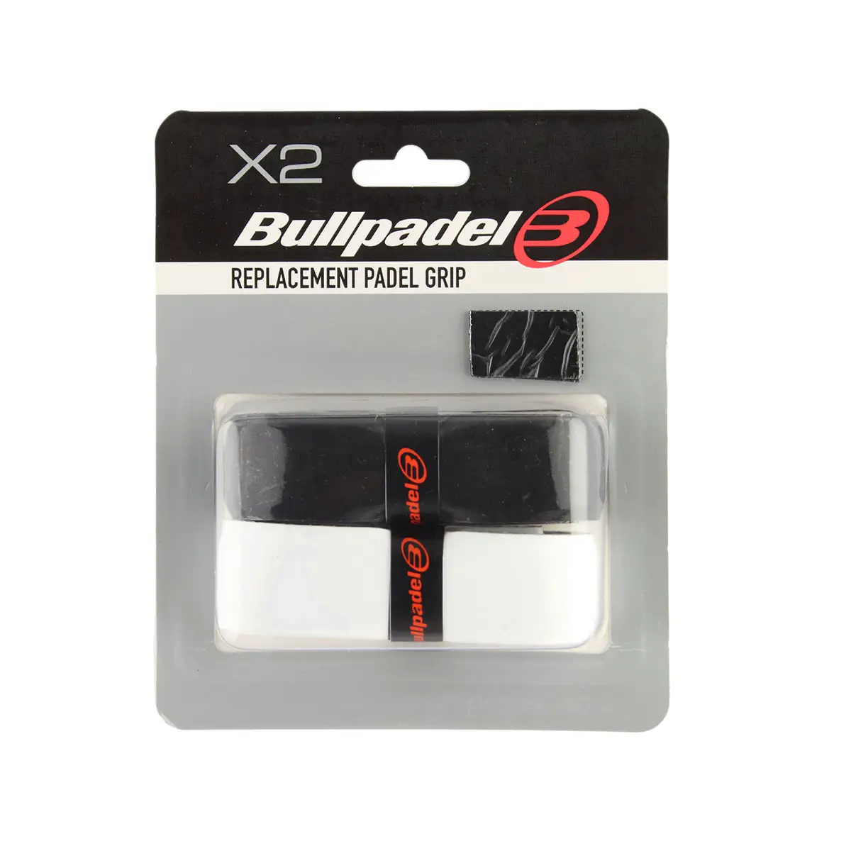 Bullpadel Blister Pack Of 2 Grips, Black And White - Image 1