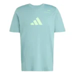 Adidas Padel Cat kékeszöld férfi padel póló 2026