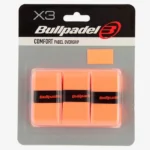 Bullpadel Pack Of 3 Comfort Plain Orange Overgrips