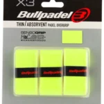 Bullpadel Pack Of 3 Thin/Absorbent Yellow Perforated Overgrips