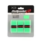 Bullpadel Pack Of 3 Thin/Absorbent Perforated Green Overgrips