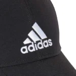 Adidas Black Baseball Cap – White Logo - Image 2